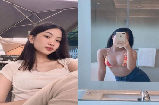 Thân hình cực kì gợi cảm của Quỳnh Lương khiến việc chịu đụ rất thỏa mãn